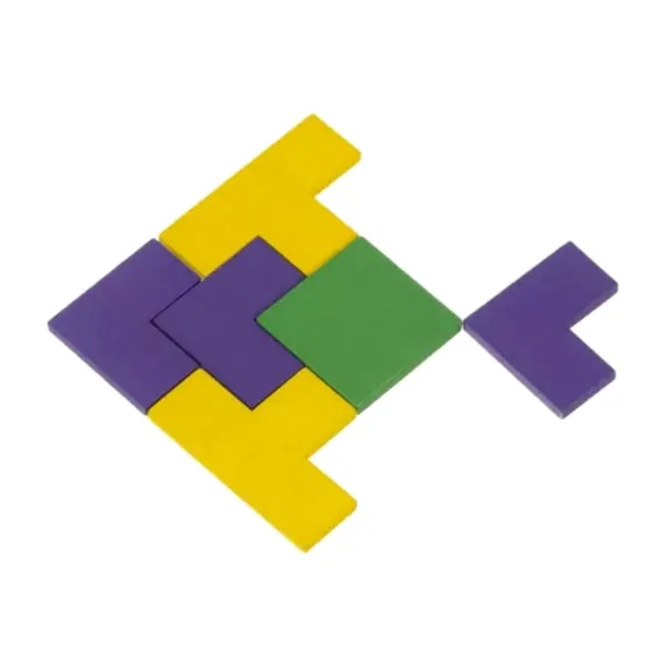 Kruzzel Breinbreker Houten kinder puzzel - met 40 stukjes - spellen - tetris game
