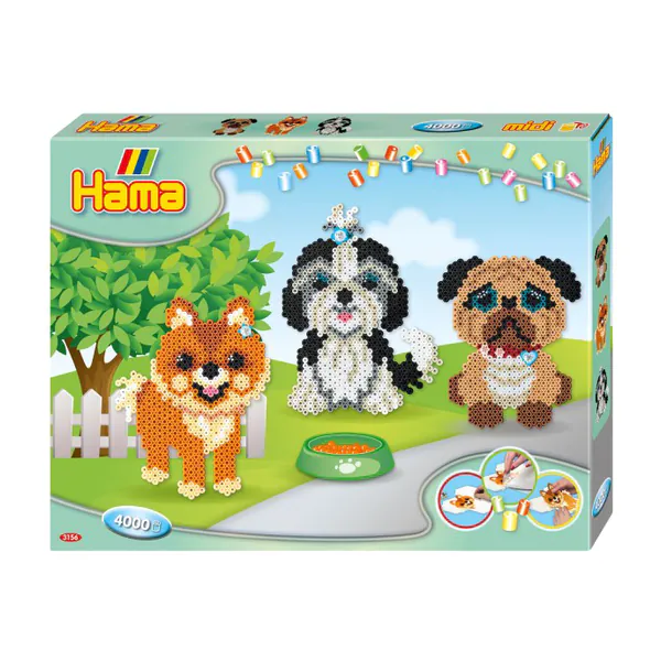 Hama Strijkkralen Honden 4000 Delig