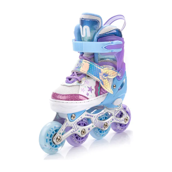 Meteor Mermaid - Skates Inline - Kinderen - Verstelbaar - S - Maat 30-33