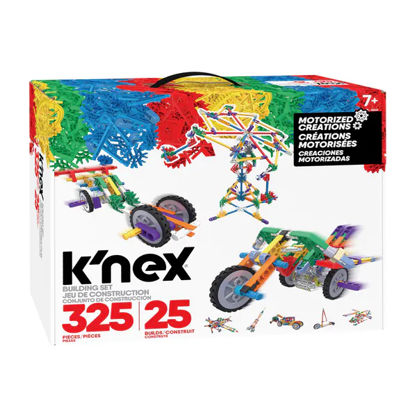 K'nex bouwset motorized constructiespeelgoed 25 modellen 325-delig.