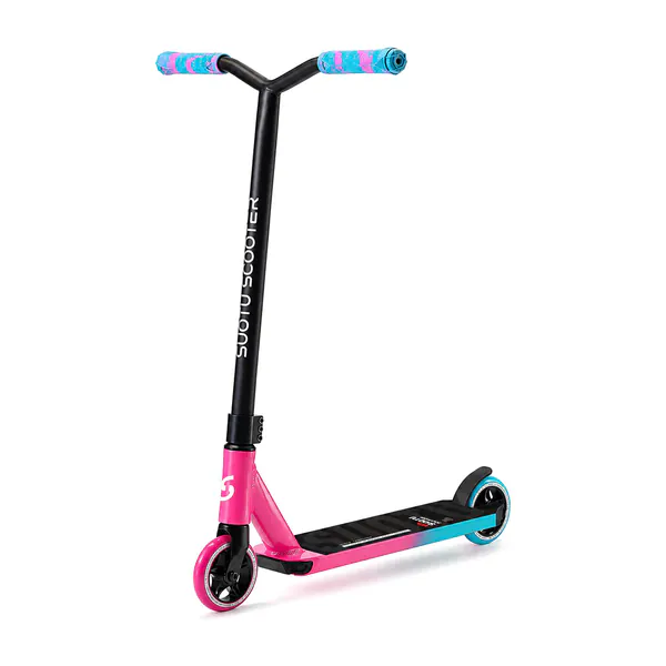 Suotu Stuntstep - Kinderstep - Maximale 78cm - Step 8+ Jaar - Stuntstep Jongens en meisjes - Aluminium - Roze/Groen/Zwart
