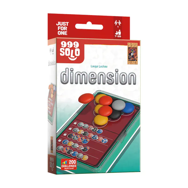 999 Games - Dimension - Breinbreker - Stimuleert het ruimtelijk inzicht - Educatief spel - Solo spel - Klein cadeautje - Puzzelspel