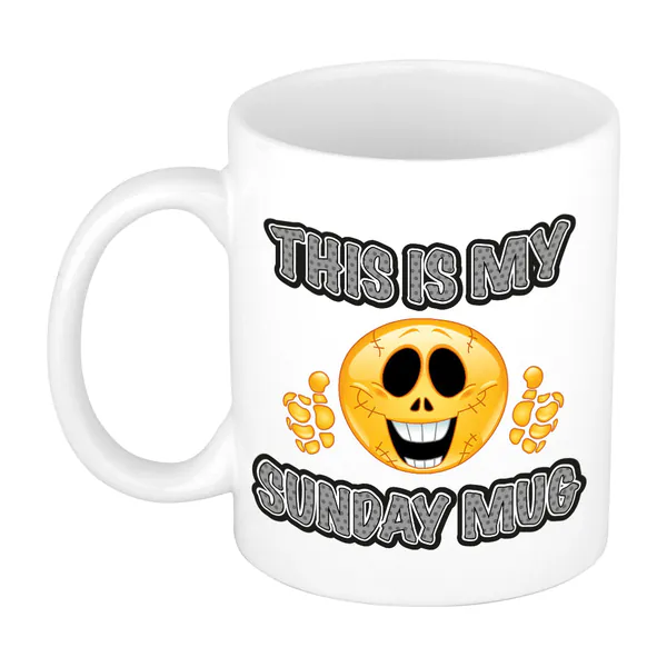 Cadeau mok - grappig - zondag - keramiek - 300 ml - kantoor humor